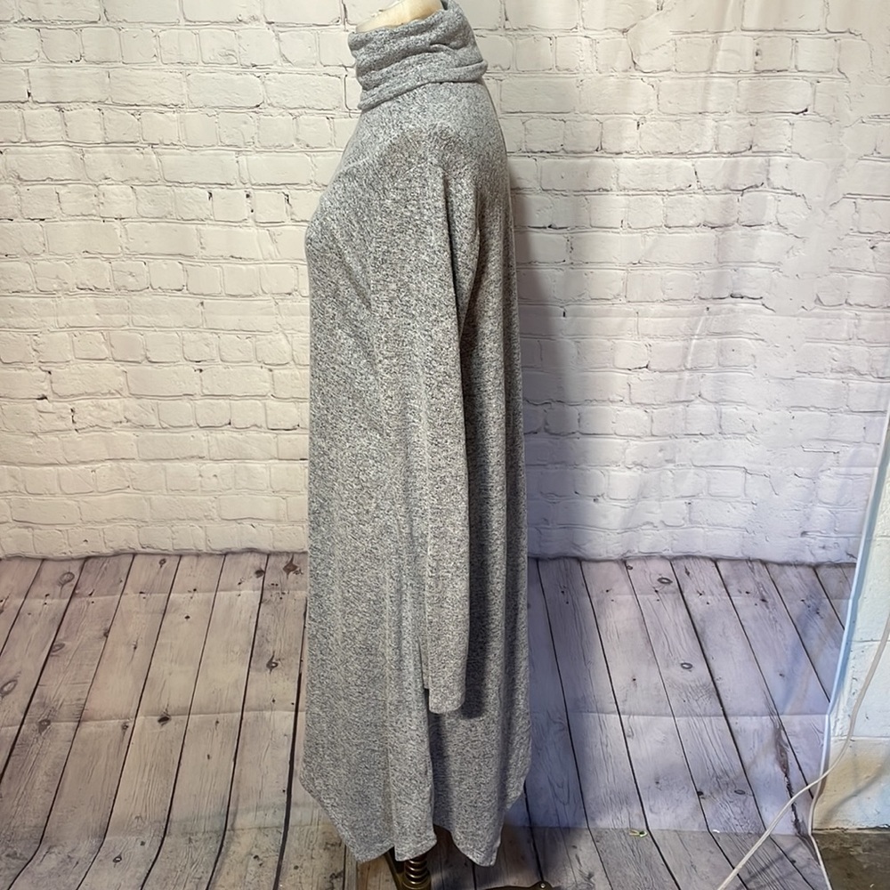 Mossimo Size Large Gray turtleneck long sleeve dress - Picture 3 of 5